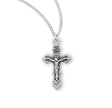 Medium Fancy Filigree Crucifix Necklace, Sterling Silver