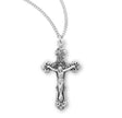Extra Large Fancy Filigree Crucifix Necklace, Sterling Silver