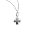 Tiny Cross Necklace, Sterling Silver