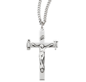 La Salette Crucifix Necklace, Sterling Silver