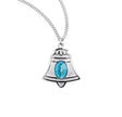 Bell Miraculous Medal Necklace, Sterling Silver