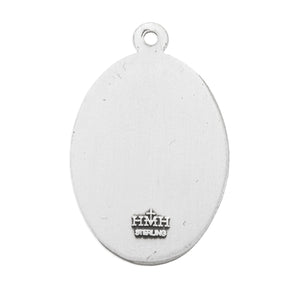 Blessed Solanus Casey Oval Medal Necklace, Sterling Silver