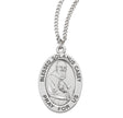 Blessed Solanus Casey Oval Medal Necklace, Sterling Silver