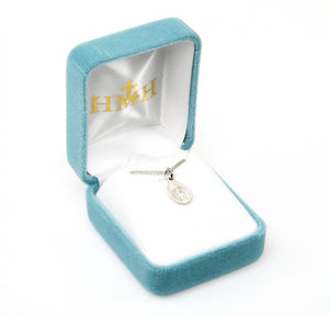 Child Size Miraculous Medal Necklace in Sterling Silver or Gold