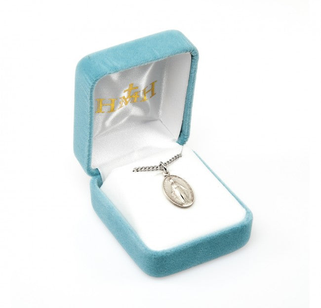 Classic Miraculous Medal Necklace – Sterling Silver or Gold Plated