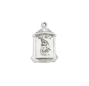 Our Lady of la Salette Medal Necklace, Sterling Silver