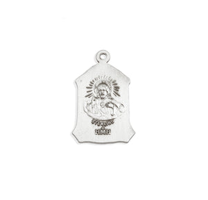 Our Lady of la Salette Medal Necklace, Sterling Silver