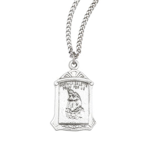 Our Lady of la Salette Medal Necklace, Sterling Silver