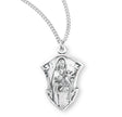 Saint Therese of Lisieux Medal Necklace, Sterling Silver