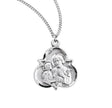 Saint Joseph Trinity Symbol Medal Necklace, Sterling Silver