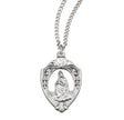 Our Lady of La Leche Medal Necklace, English, Sterling Silver