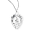 Our Lady of La Leche Medal Necklace, Spanish, Sterling Silver
