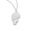 Contemporary Madonna Medal Necklace, Sterling Silver