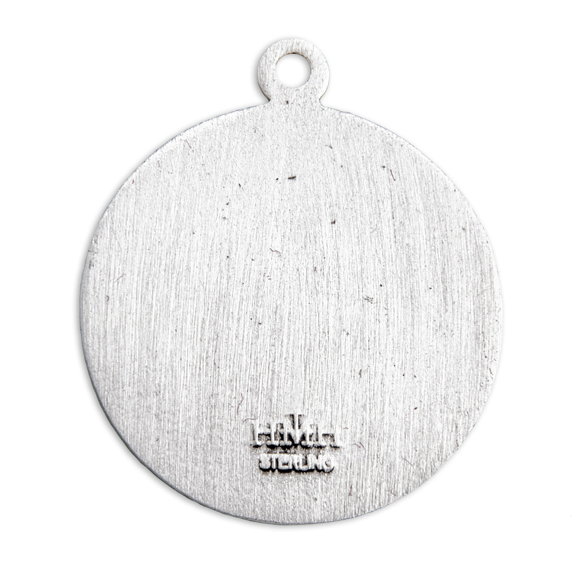 Our Lady of Perpetual Help Round Medal Necklace, Sterling Silver