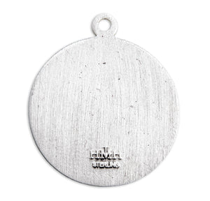 Our Lady of Perpetual Help Round Medal Necklace, Sterling Silver