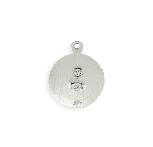 Holy Scapular Medal Necklace, Sterling Silver