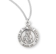Holy Scapular Medal Necklace, Sterling Silver