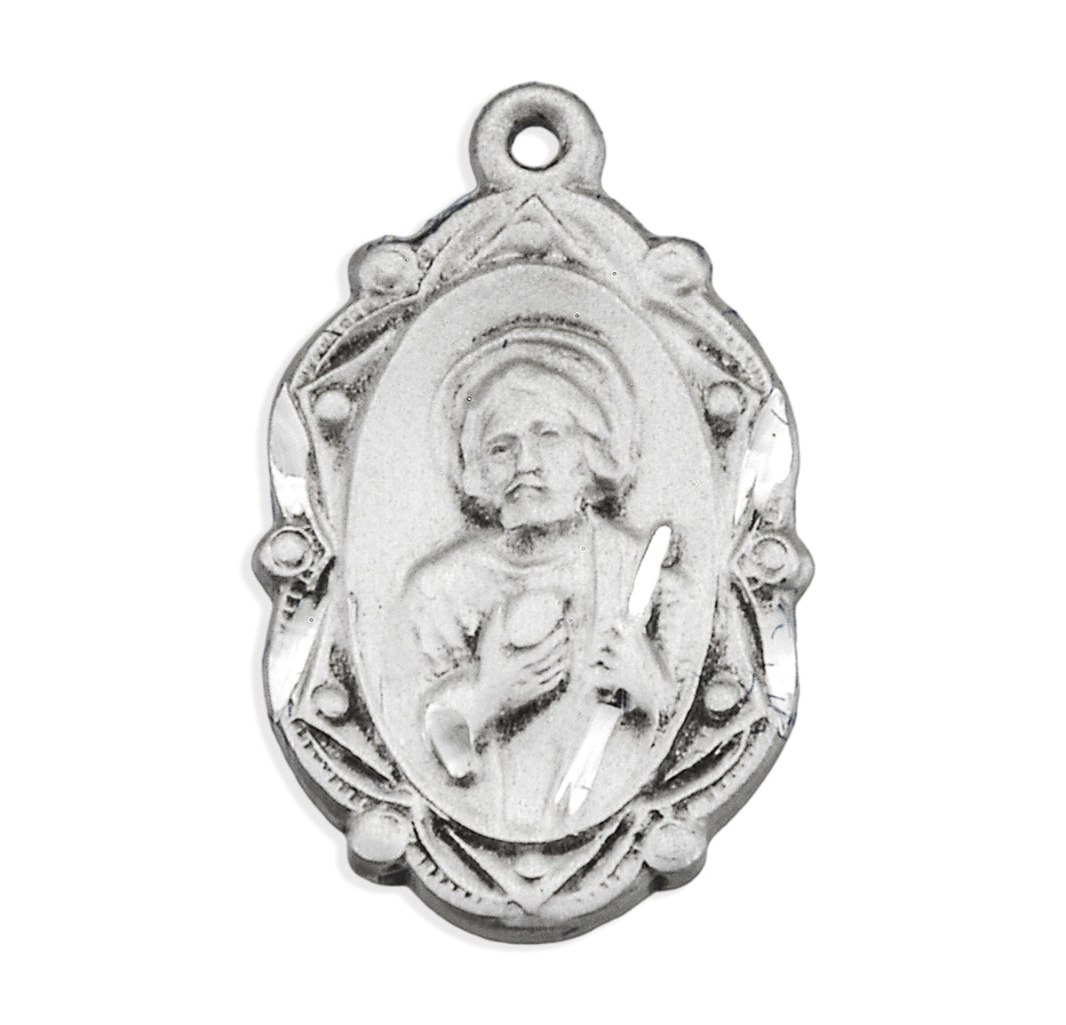 Saint Joseph Oval Medal Necklace, Sterling Silver