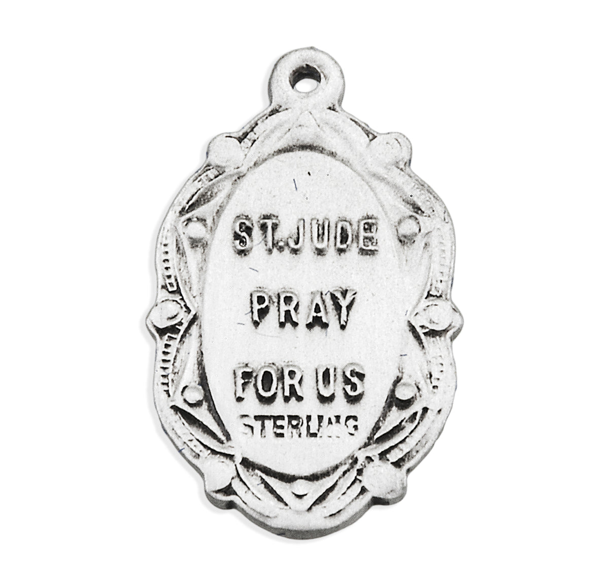 Saint Joseph Oval Medal Necklace, Sterling Silver