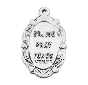 Saint Joseph Oval Medal Necklace, Sterling Silver
