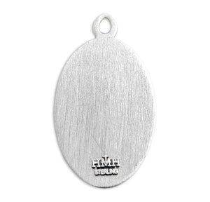 Round Saint Jude Oval Medal Necklace, Sterling Silver
