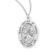 Mary Untier of Knots Oval Medal Necklace, Sterling Silver