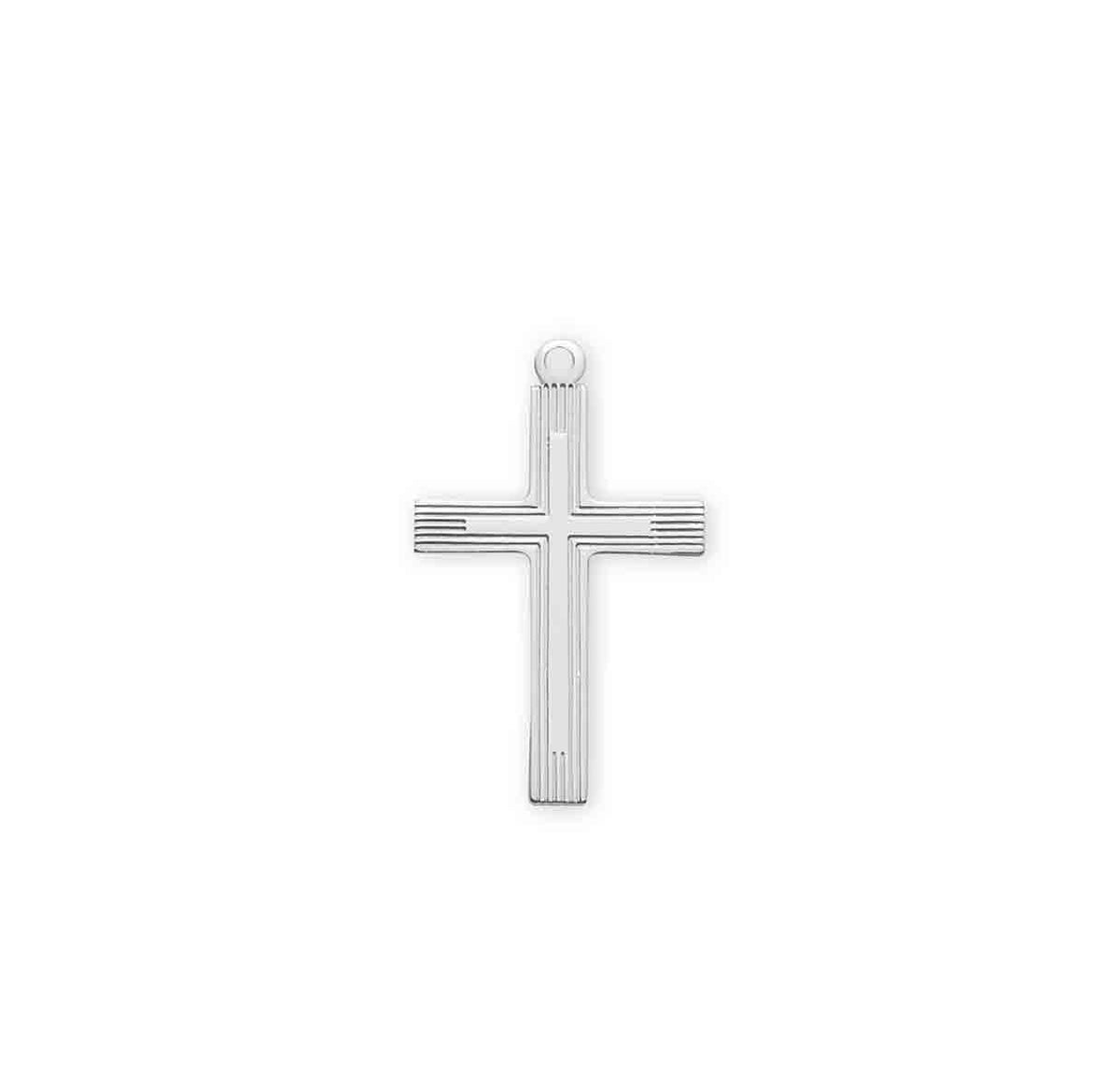 Extra Large Cross Necklace, Sterling Silver