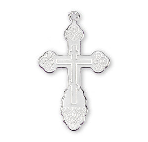 Byzantine Cross Necklace, Sterling Silver