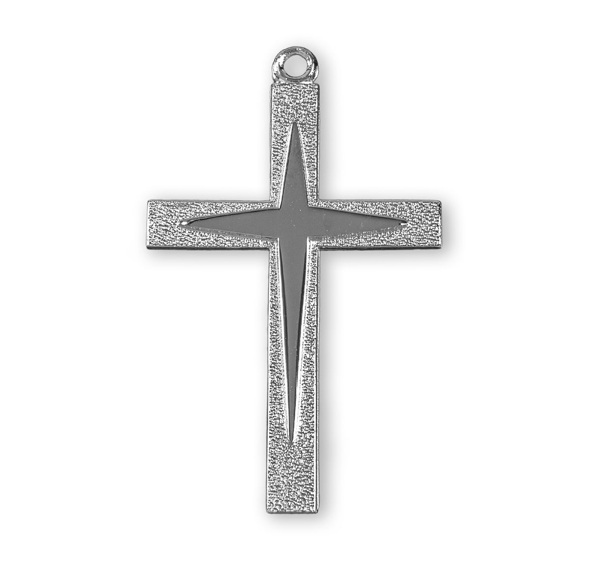 Large Cross Necklace, Sterling Silver