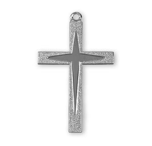 Large Cross Necklace, Sterling Silver