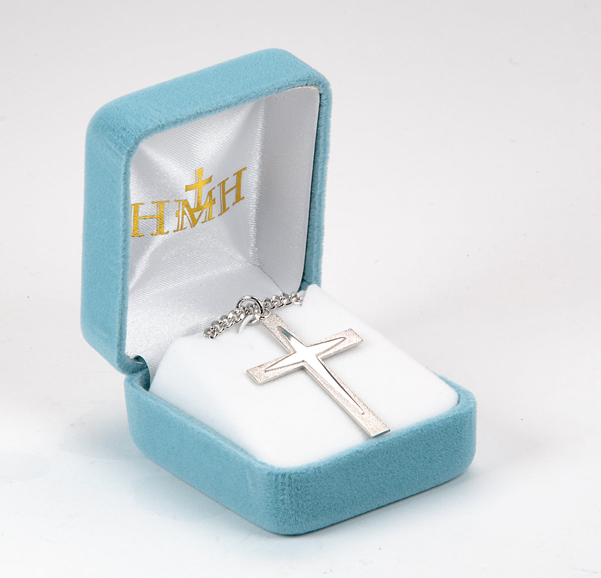 Large Cross Necklace, Sterling Silver