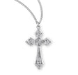 Heavy Large Cross Necklace, Sterling Silver