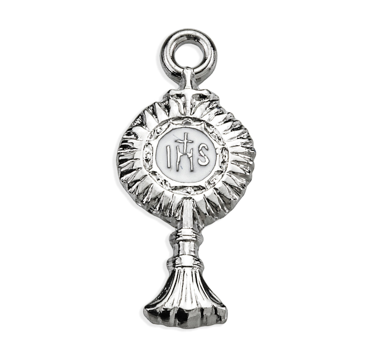 Medium Monstrance Pendant Necklace, Sterling Silver