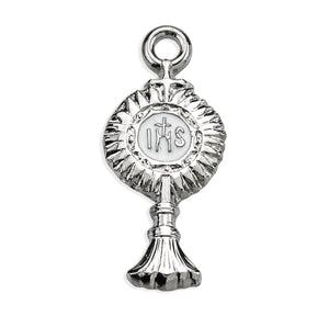 Medium Monstrance Pendant Necklace, Sterling Silver