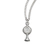 Medium Monstrance Pendant Necklace, Sterling Silver