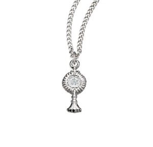 Medium Monstrance Pendant Necklace, Sterling Silver