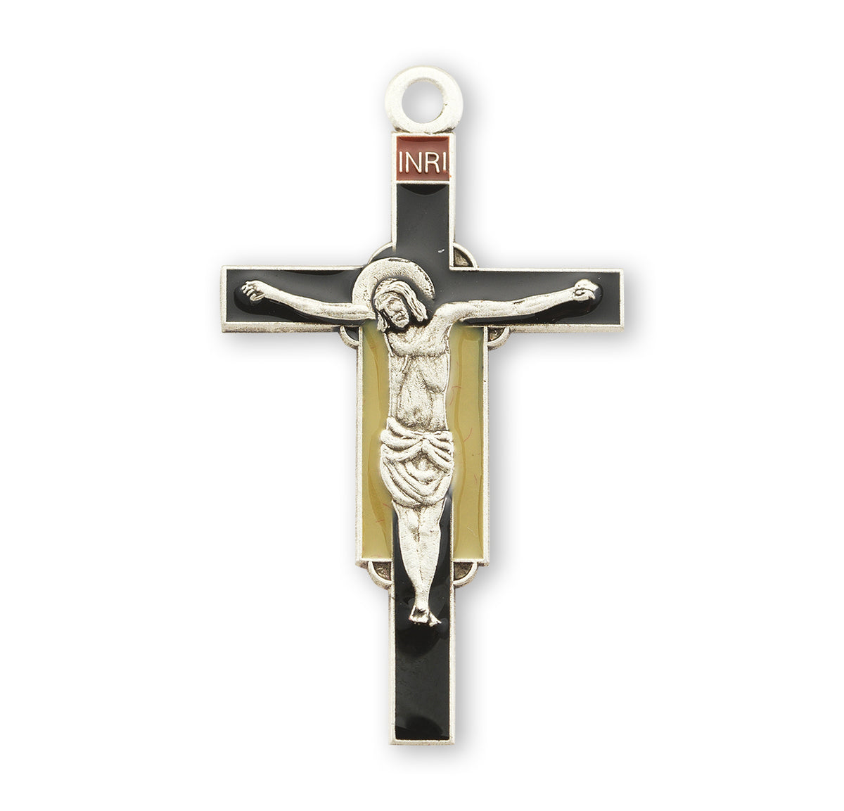 Giotto Renaissance Crucifix Necklace, Sterling Silver