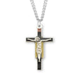 Giotto Renaissance Crucifix Necklace, Sterling Silver