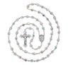 Swarovski Crystal Rosary in Sterling Silver with Baroque Crucifix