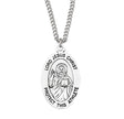 Lord Jesus Protect This Medal Necklace, Sterling Silver