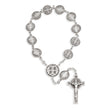 Saint Benedict Single Decade Rosary, Sterling Silver
