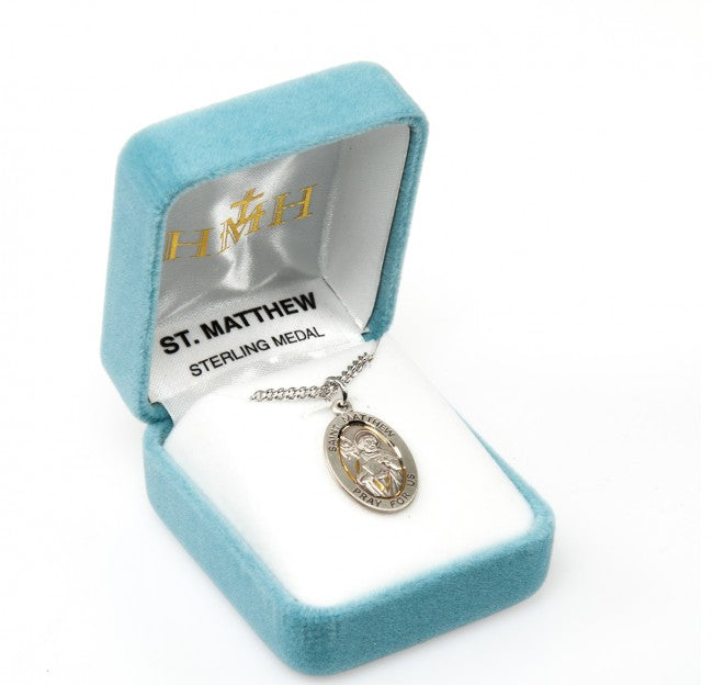 St. Matthew Medal | Sterling Silver | Solid .925 | 3 Sizes