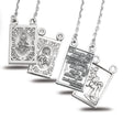 Two Piece Scapular Medals, Sterling Silver