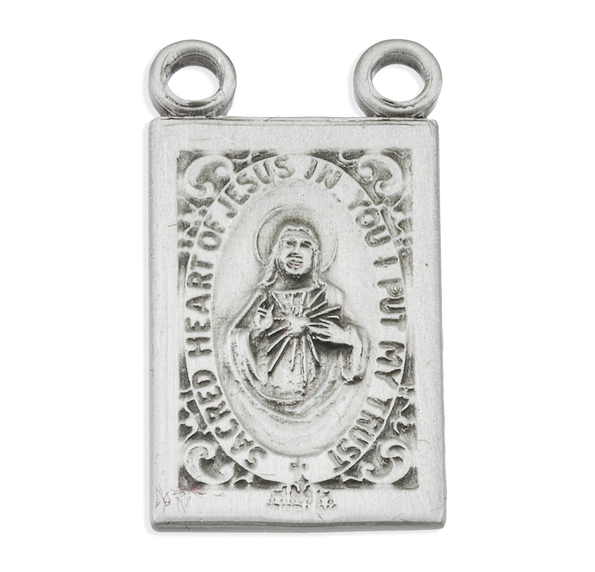 Two Piece Scapular Medals, Sterling Silver