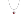 Angel Wing Birthstone Necklace