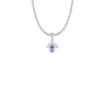 Angel Wing Birthstone Necklace