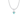Angel Wing Birthstone Necklace