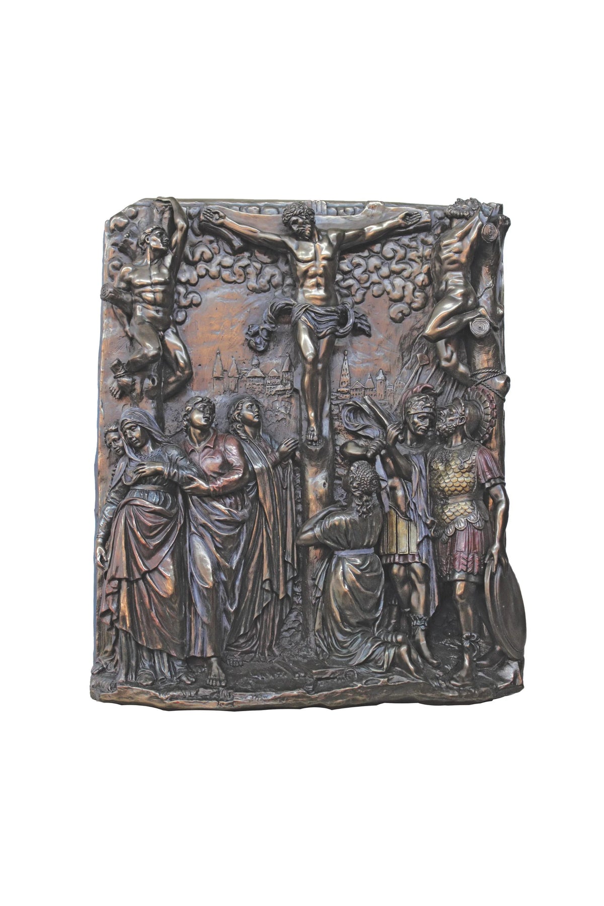 Calvary Plaque Cold Cast Bronze