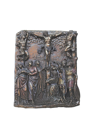 Calvary Plaque Cold Cast Bronze