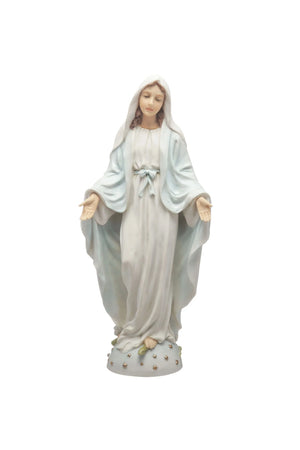 Our Lady of Grace Statue – 8 Inches | Hand-Painted White